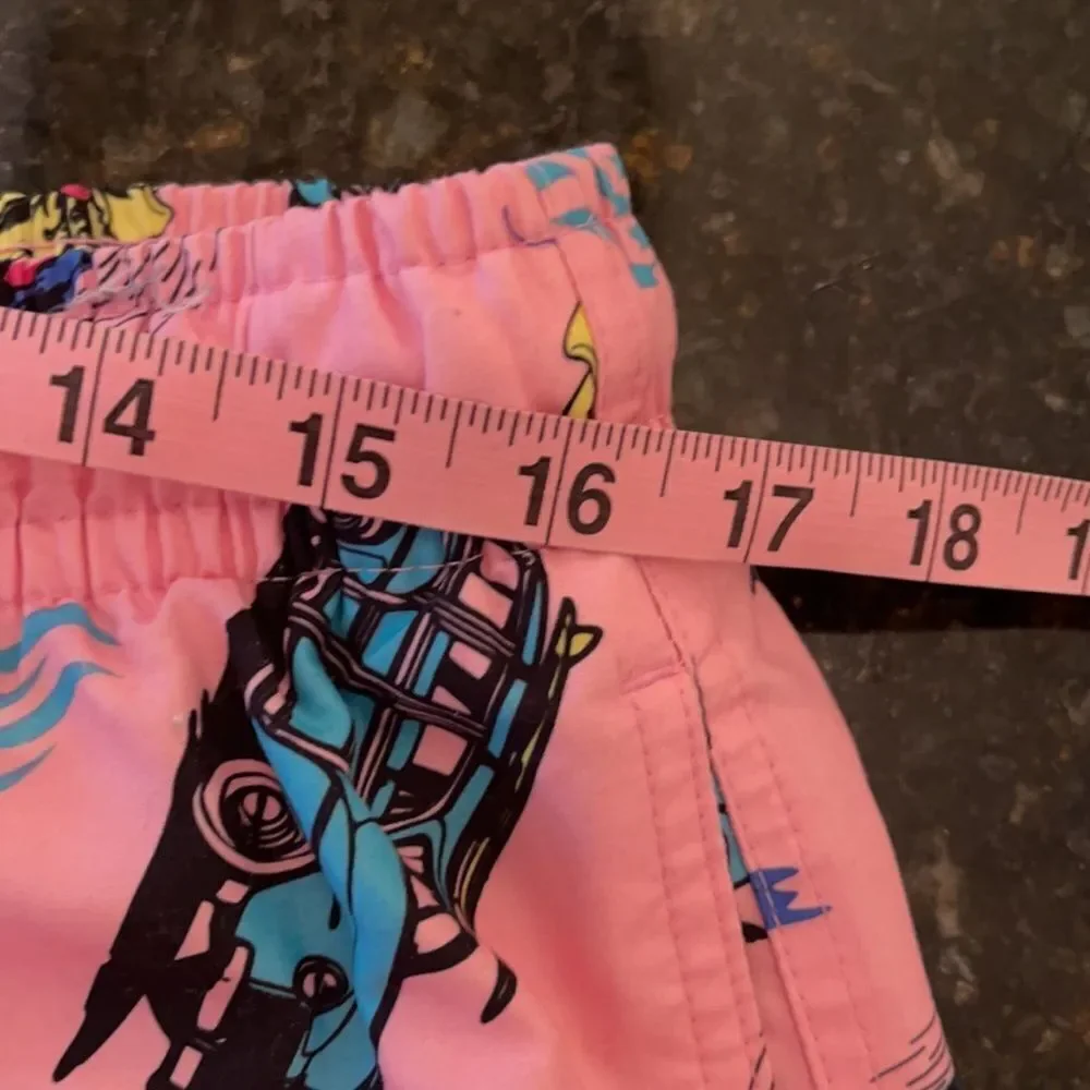 MENS Wave Zone L Retro Vibes Tropical Swim Shorts